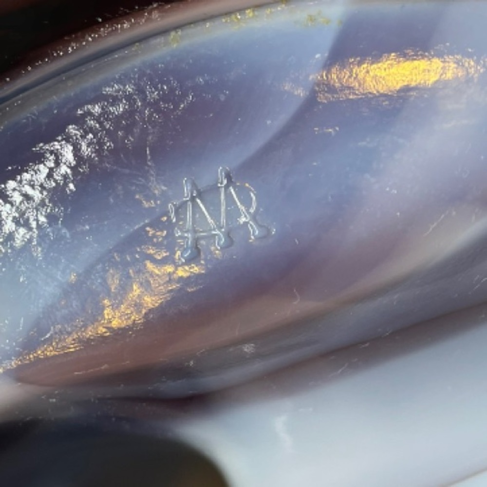 Westmoreland Purple Slag Glass Lamb Covered Dish - Picture 10 of 15